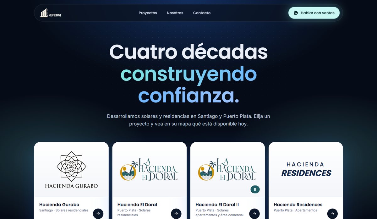 Sitio web de Grupo KSI